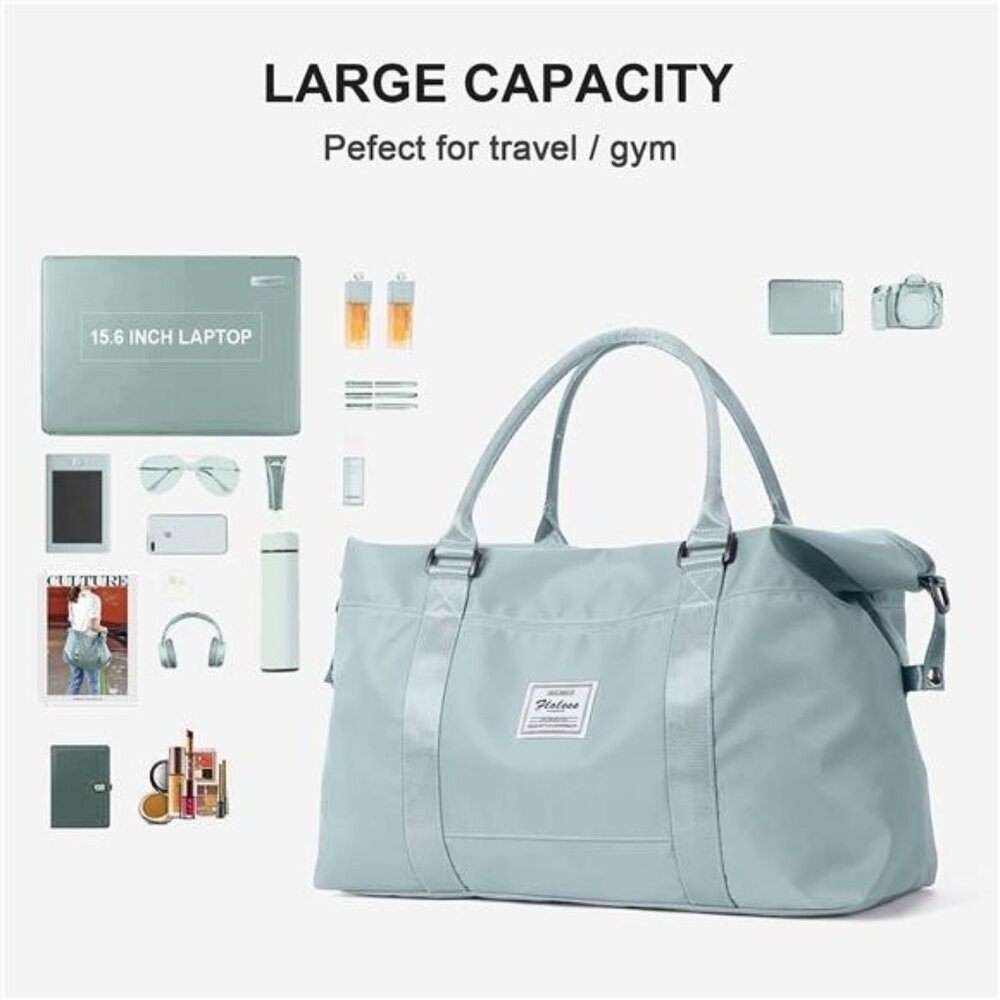 Sport Travel Duffle Bag Large Gym Tote Bag for Women, Weekender Carry on Bag - Picture 3 of 7
